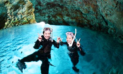 青の洞窟シュノーケリング